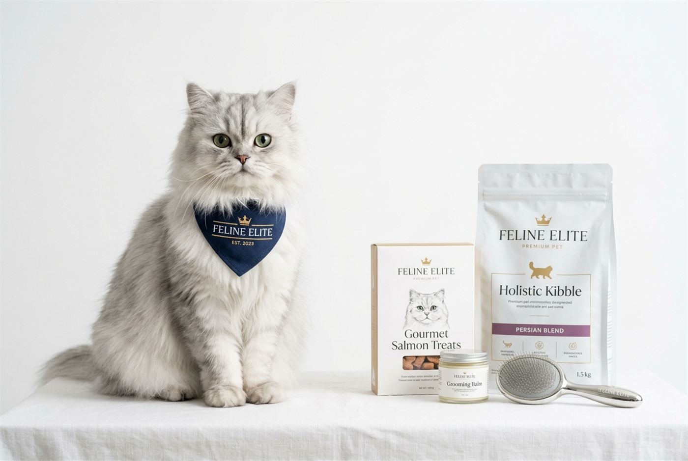 A well-lit smartphone photo setup for filming a cat content creator's pet at home